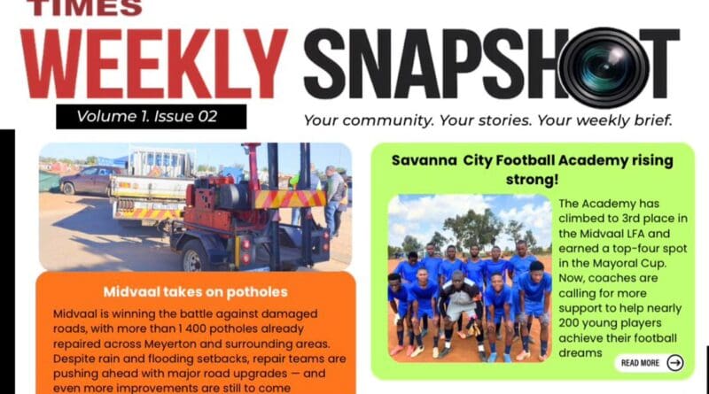 Weekly Snapshot: Walkerville and Savanna City Times Newsletter