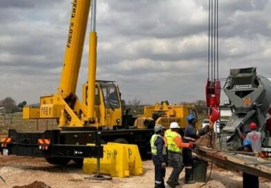 New R59 pedestrian bridge takes shape in Meyerton